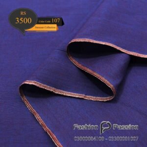 Kamalia Khaddar Summer Elite 107 unstitched fabric with elegant summer design.