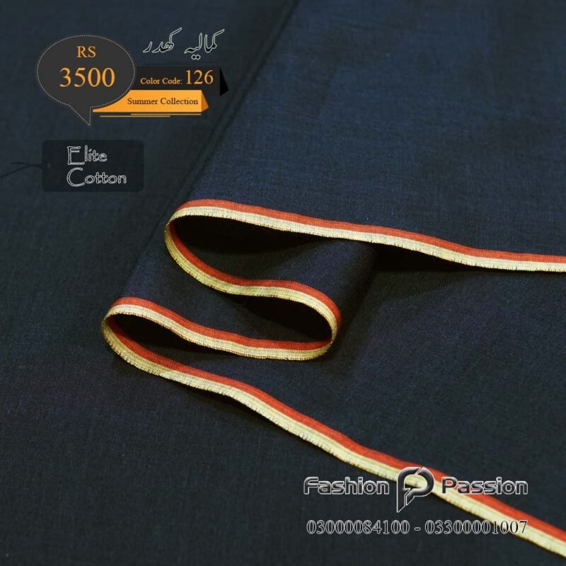 Kamalia Khaddar Summer Elite 126 fabric – ultra-soft, breathable summer cotton