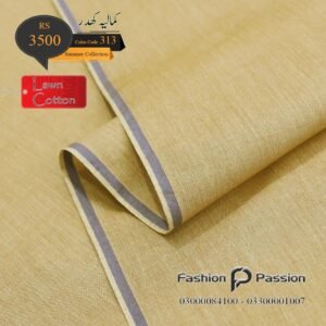 Summer Lawn 313 – lightweight Kamalia Khaddar, 100% cotton, breathable summer lawn fabric (fabric close-up)