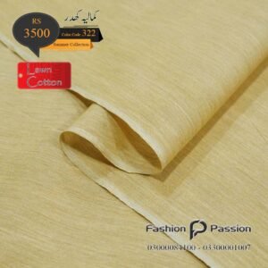 Summer Lawn 322 – lightweight kamalia khaddar, 100% cotton, breathable summer lawn fabric (fabric close-up)