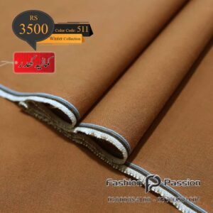 Kamalia Khaddar Winter Elite 511 unstitched fabric with classic winter texture.