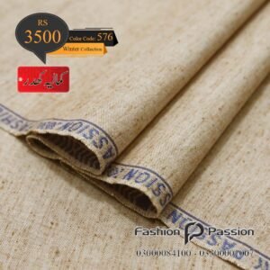 Kamalia Khaddar Winter Elite 576 unstitched fabric with smooth winter finish.