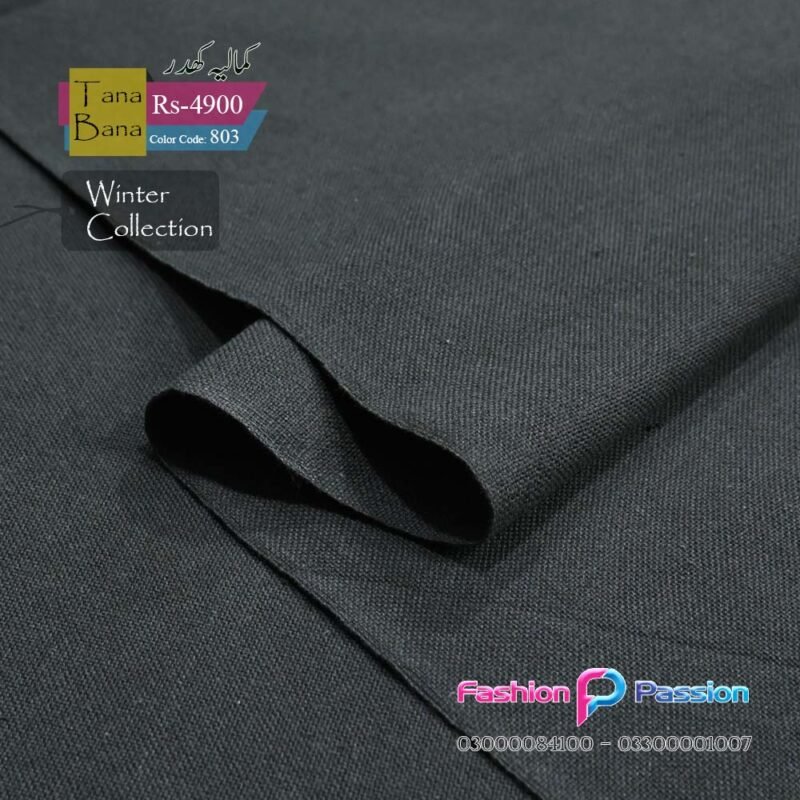 “Kamalia Khaddar Tana Bana 803 premium fabric with elegant weave, smooth texture, and traditional craftsmanship”