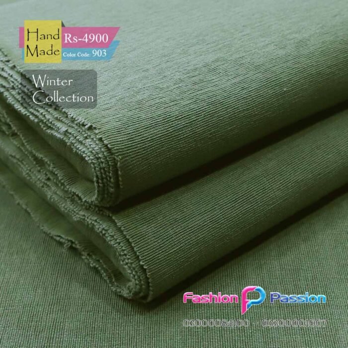 “Kamalia Khaddar Handmade 903 fabric with premium craftsmanship, smooth texture, and elegant traditional design”