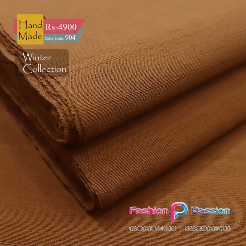 “Kamalia Khaddar Handmade 904 fabric with premium craftsmanship, smooth texture, and elegant traditional design”