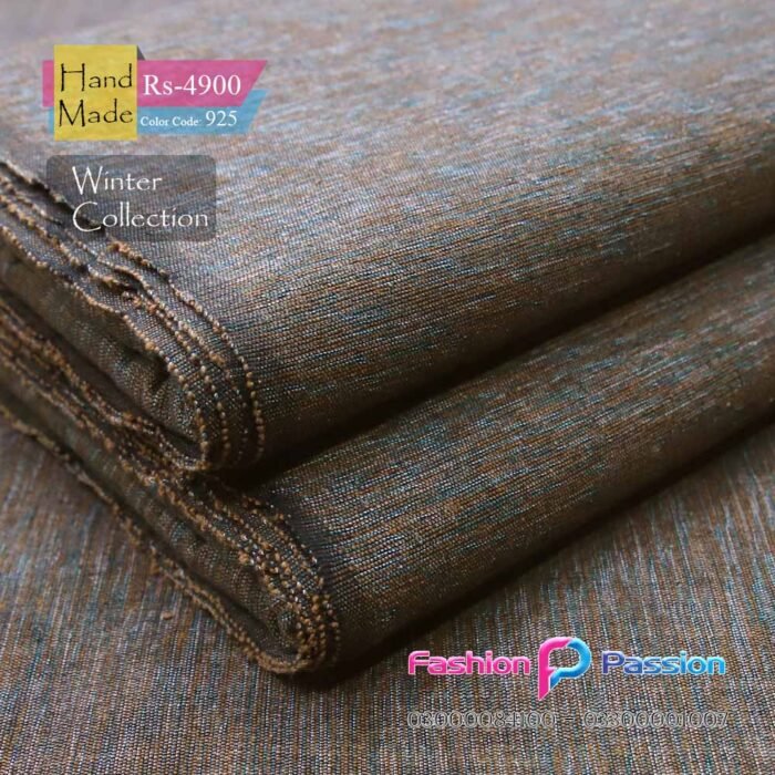 “Kamalia Khaddar Handmade 925 fabric with premium craftsmanship, smooth texture, and elegant traditional design”