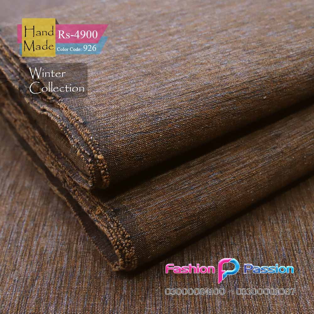 “Kamalia Khaddar Handmade 926 fabric with premium craftsmanship, smooth texture, and elegant traditional design”