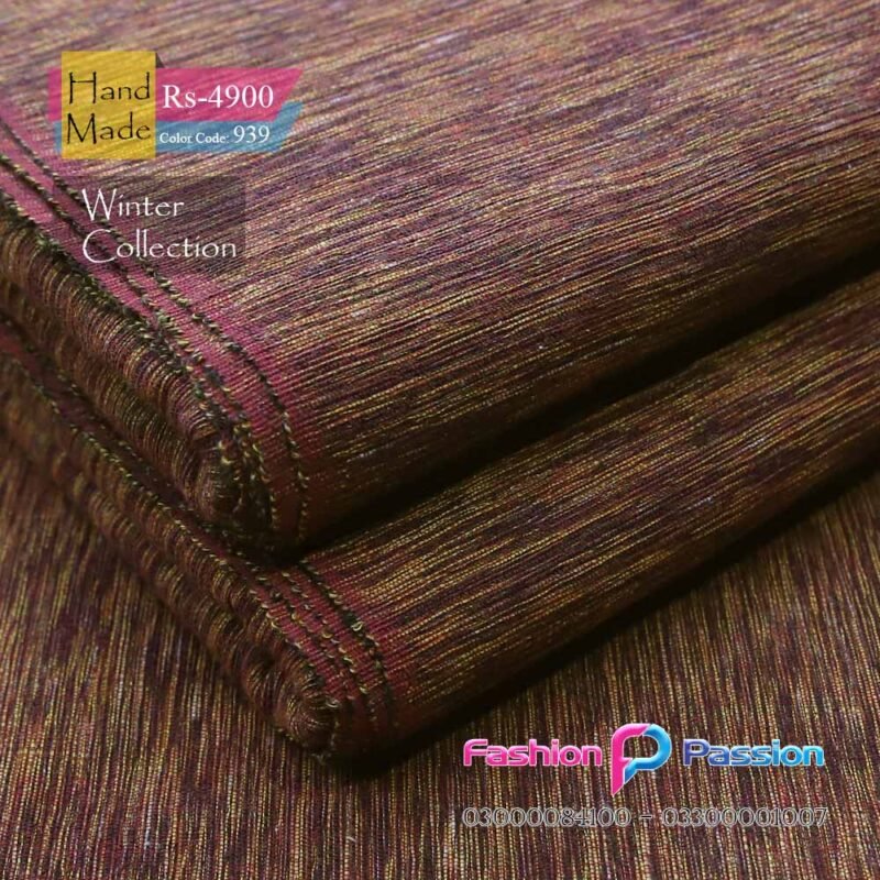 Kamalia Khaddar Handmade 939 fabric with premium craftsmanship, smooth texture, and elegant traditional design