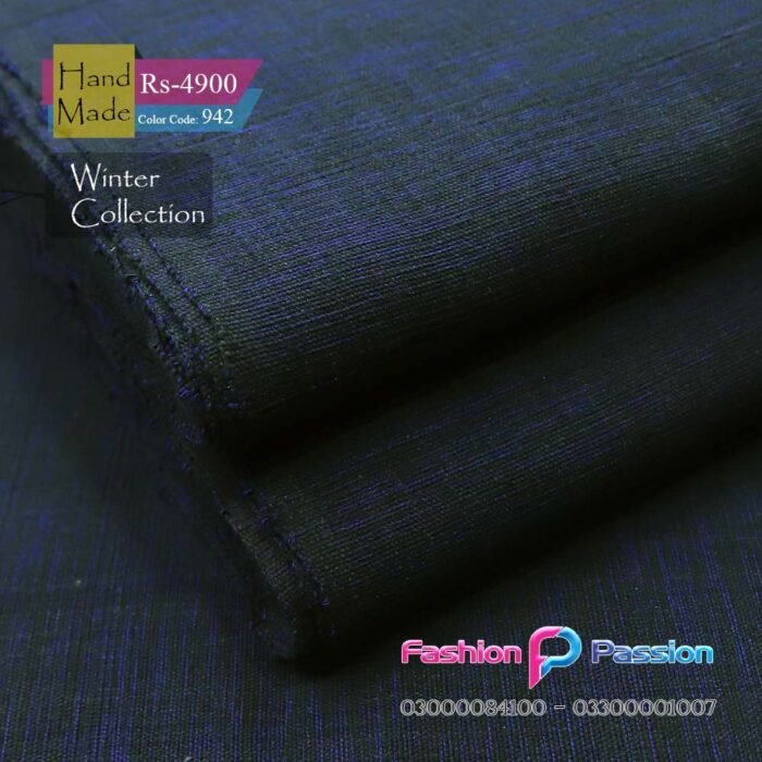 Kamalia Khaddar Handmade 942 premium fabric with fine texture and elegant traditional design